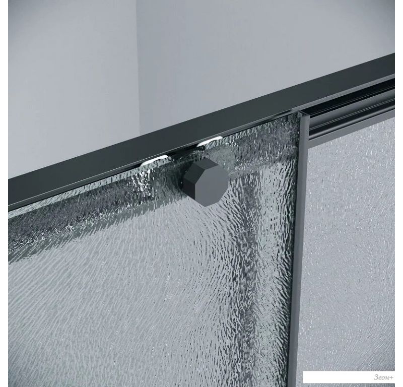 Душевой уголок Grossman Style 130x80x195 120.K33.05.1380.21.02 (черный матовый/стекло шиншилла)