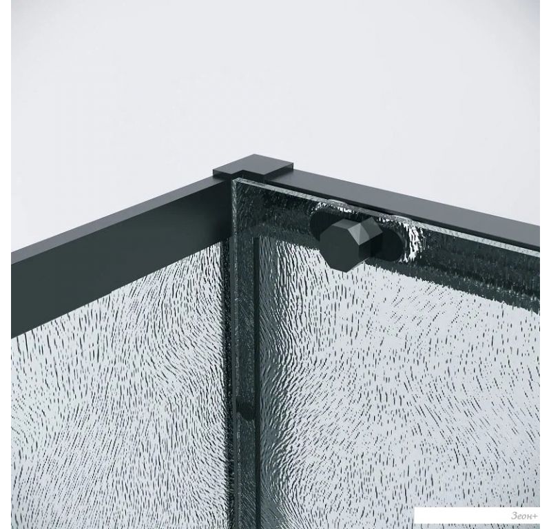 Душевой уголок Grossman Style 130x80x195 120.K33.05.1380.21.02 (черный матовый/стекло шиншилла)
