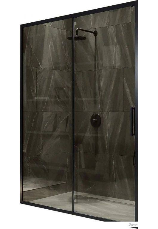 Душевая дверь MaybahGlass 195x120 MGD-1541-6 (бронза стекло/черный)