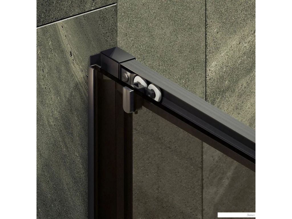 Душевая дверь MaybahGlass 195x120 MGD-1541-6 (бронза стекло/черный)