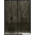 Душевая дверь MaybahGlass 195x120 MGD-1542-6 (бронза матовая стекло/черный)