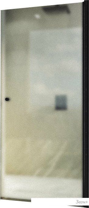 Душевая дверь MaybahGlass 198x60 MGD-802-6 (сатин стекло/черный)
