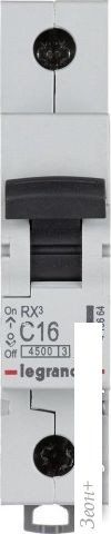 Выключатель автоматический Legrand RX3 4.5kа 16а 1п С 419664
