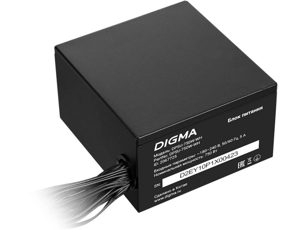 Блок питания Digma DPSU-750W-WH