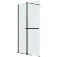 Душевая стенка Niagara Nova NG-671-12BLACK 120x200 (черный матовый/прозрачное стекло)