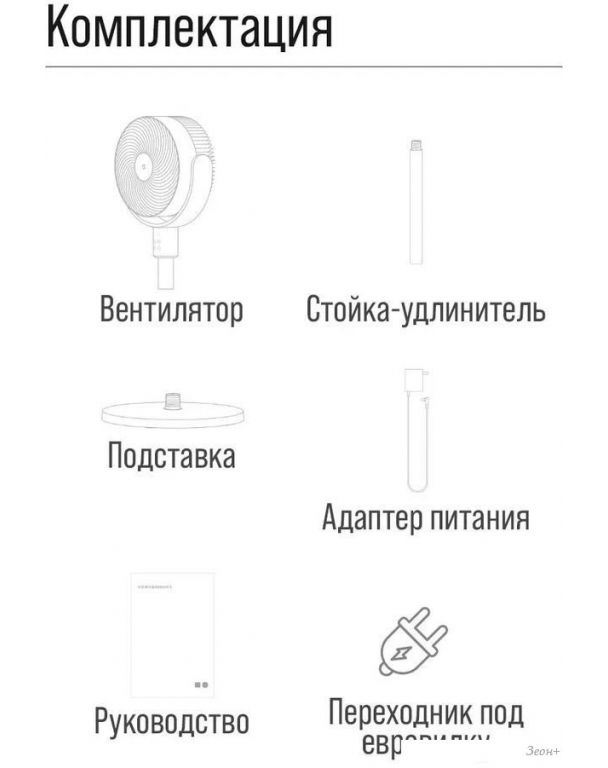 Вентилятор Xiaomi MiJia Circulating Fan Dual-use BPLDS08DM (китайская версия)