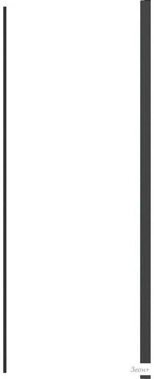 Душевая стенка Grossman Pragma 90x195 200.K33.03.90.21.00 (черный матовый,стекло прозрачное)