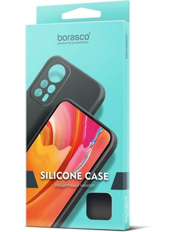 Чехол (клип-кейс) BoraSCO для Infinix Note 40 Silicone Case черный (73182)