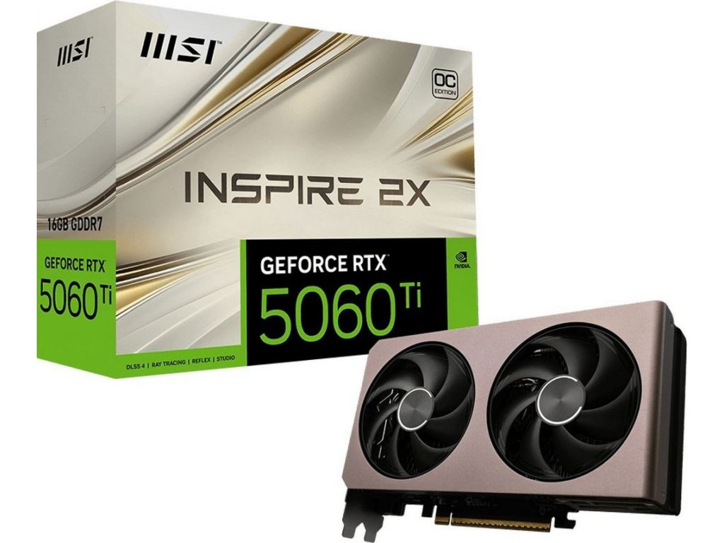 Видеокарта MSI GeForce RTX 5060 Ti 16G Inspire 2X OC