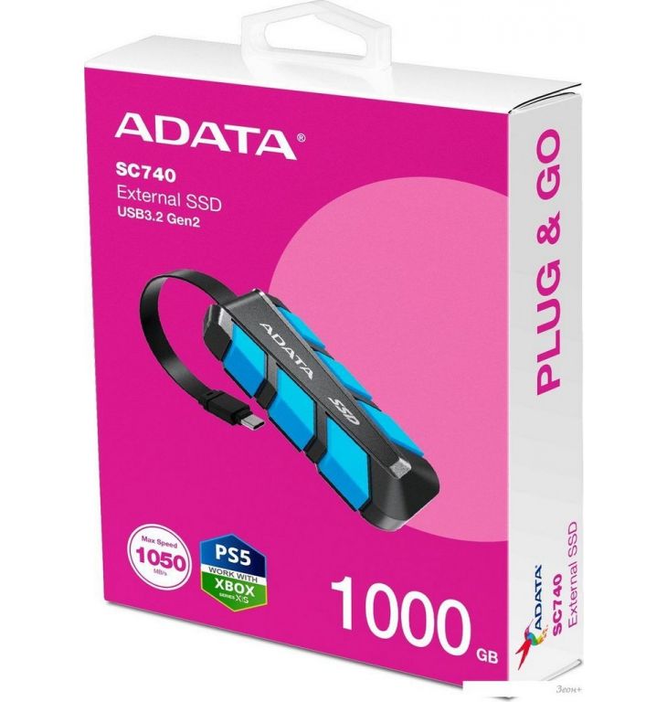 Внешний накопитель ADATA SC740 1TB SC740-1000G-CBU