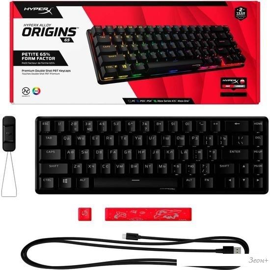 Клавиатура HyperX Alloy Origins 65 (HyperX Red)
