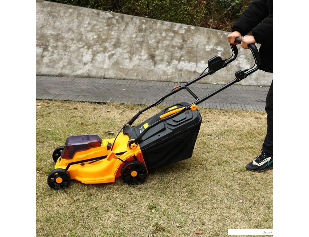 Deko DKLM40V + DKCW25 085-2025 (газонокосилка, мойка высокого давления, 2 АКБ)