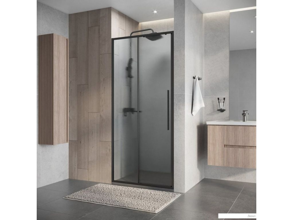 Душевая дверь Niagara Nova NG-34-L12CHGR 120x195 (графит/шиншилла стекло)