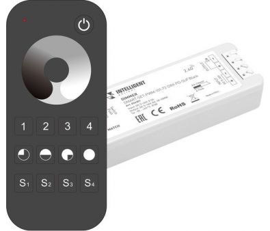  RGB Arlight Intelligent SMART-SET-PWM-101-72-DIM-PD-SUF Black (5-36V, 1x8A, x4,  13, 2.4G) 036201