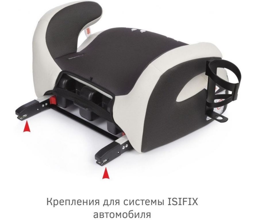 Детское сиденье Siger Fix Lux KRES3996 (енот серый/бежевый)