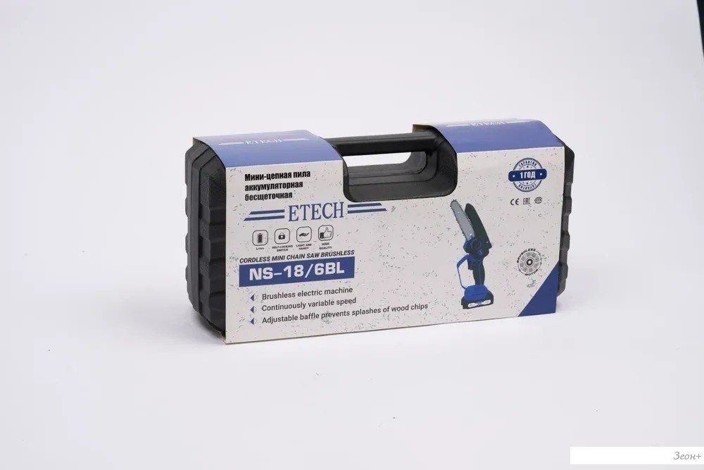 Аккумуляторная пила ETECH NS-18/6BL 25167 (с 2-мя АКБ, кейс)