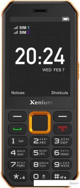 Телефон Xenium X300 (оранжевый/черный)