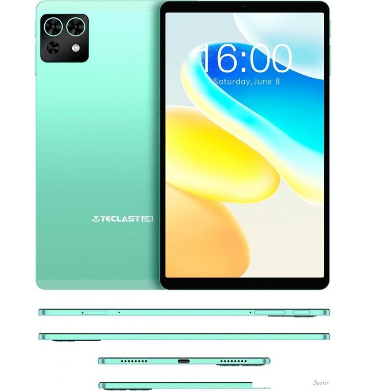 Планшет Teclast M50 Mini 4GB/128GB 90Hz Wi-Fi (мятный, с чехлом)