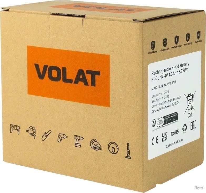 Аккумулятор VOLAT VT-MAK-PA14-1.3 (14.4В/1.3 Ah)