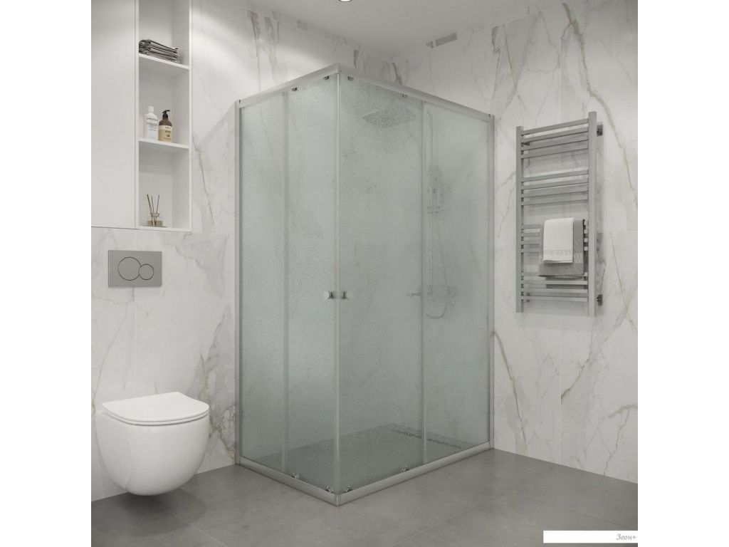 Душевой уголок Niagara Eco NG-1012-14QMT 120x80x190 (хром/стекло матовое)