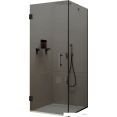 Душевой уголок MaybahGlass MGY-1309-6 (графитовое стекло/черный)