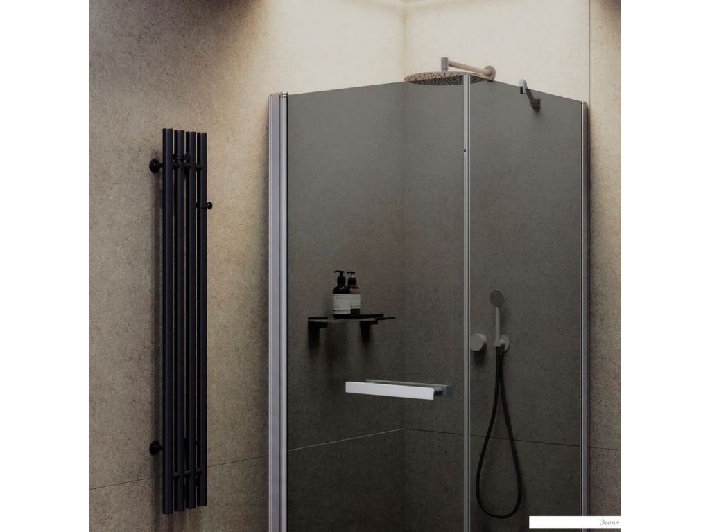 Душевой уголок MaybahGlass MGY-1321-5 (графит стекло/хром матовый)
