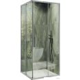 Душевой уголок MaybahGlass MGY-1323-5 (бесцветное стекло/хром матовый)