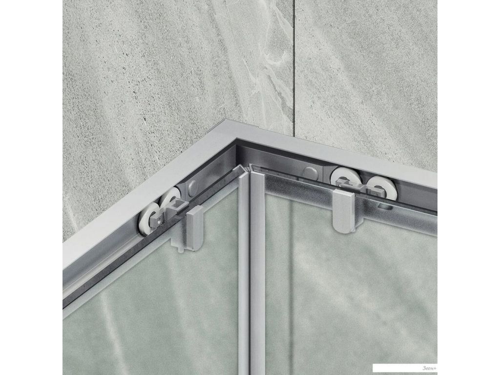 Душевой уголок MaybahGlass MGY-1327-5 (сатин стекло/хром матовый)