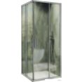 Душевой уголок MaybahGlass MGY-1330-5 (сатин стекло/хром матовый)