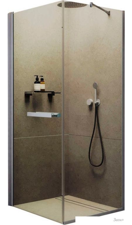 Душевой уголок MaybahGlass MGY-1345-5 (бесцветное стекло/хром матовый)