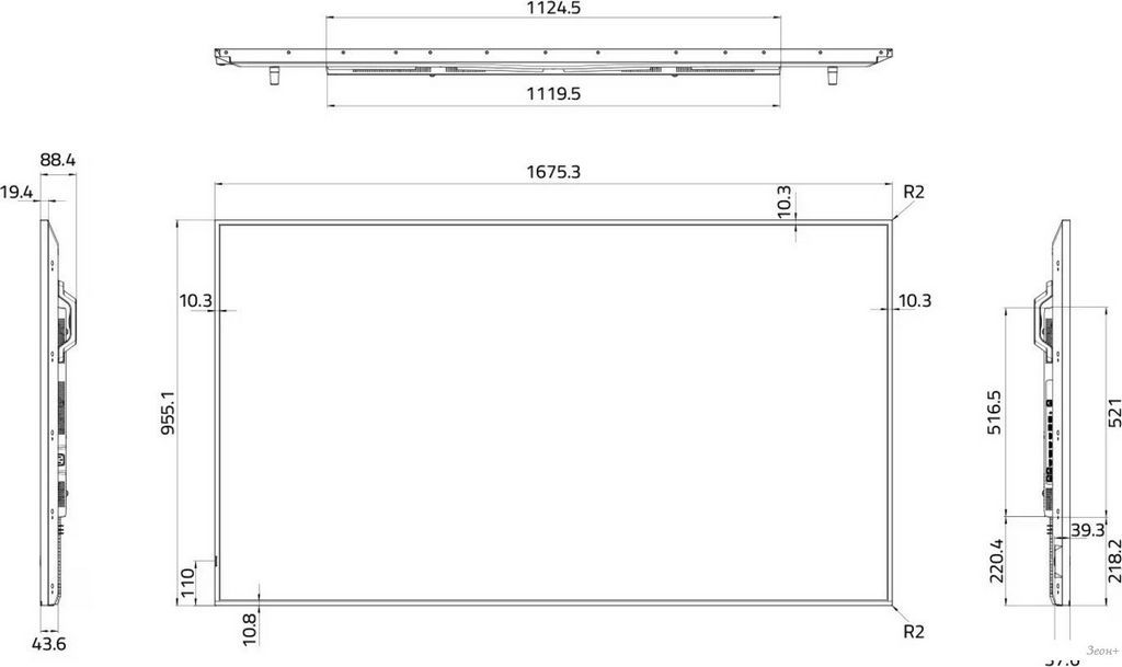 Информационная панель Hisense 75DM66D