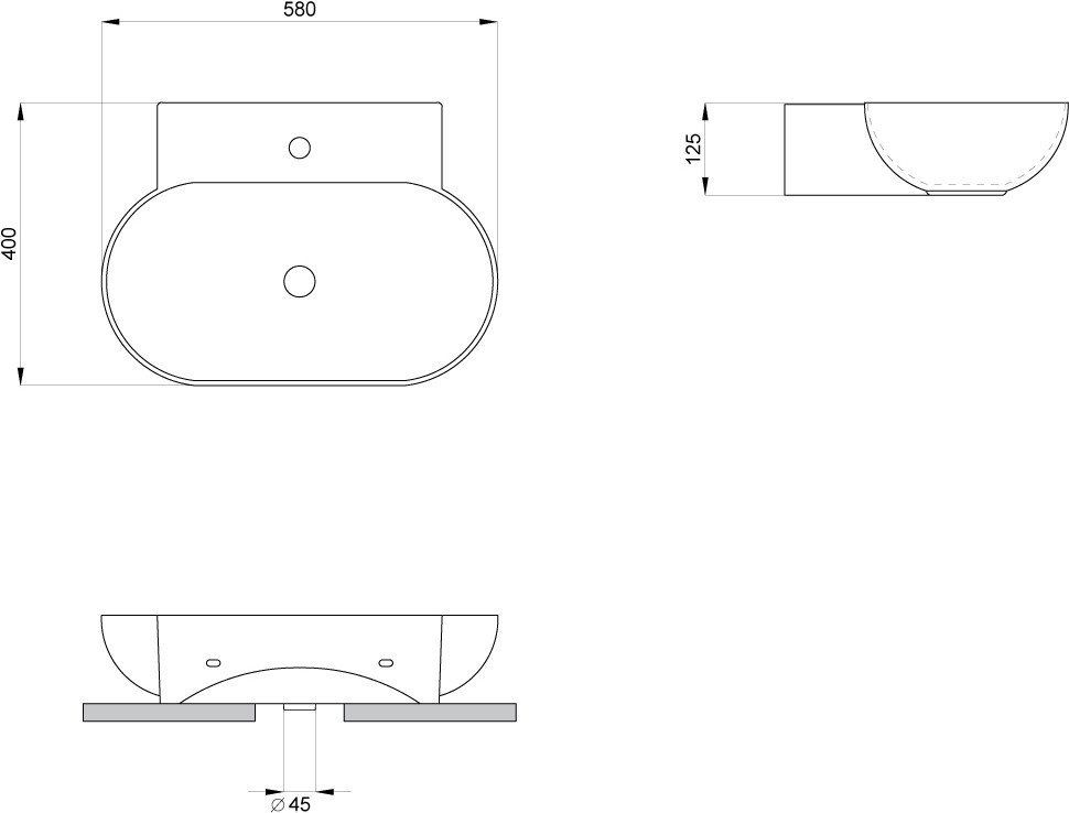 Умывальник Lavinia Boho Bathroom Sink Slim 33311099