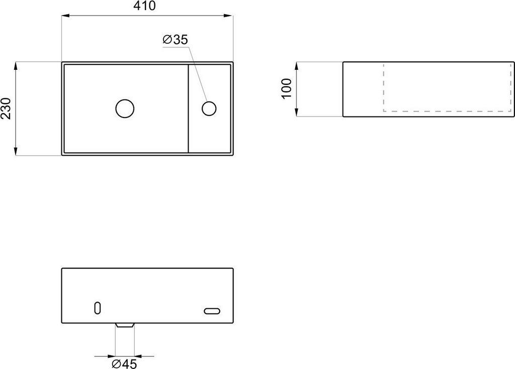 Умывальник Wellsee WC Area 321801000