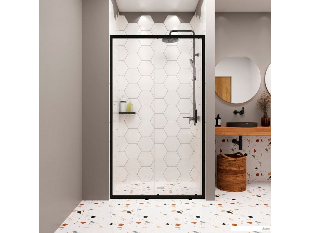 Душевая дверь Domani-Spa DoorCube 110x190 DS04DCb110L0Cl00.Gt-Black