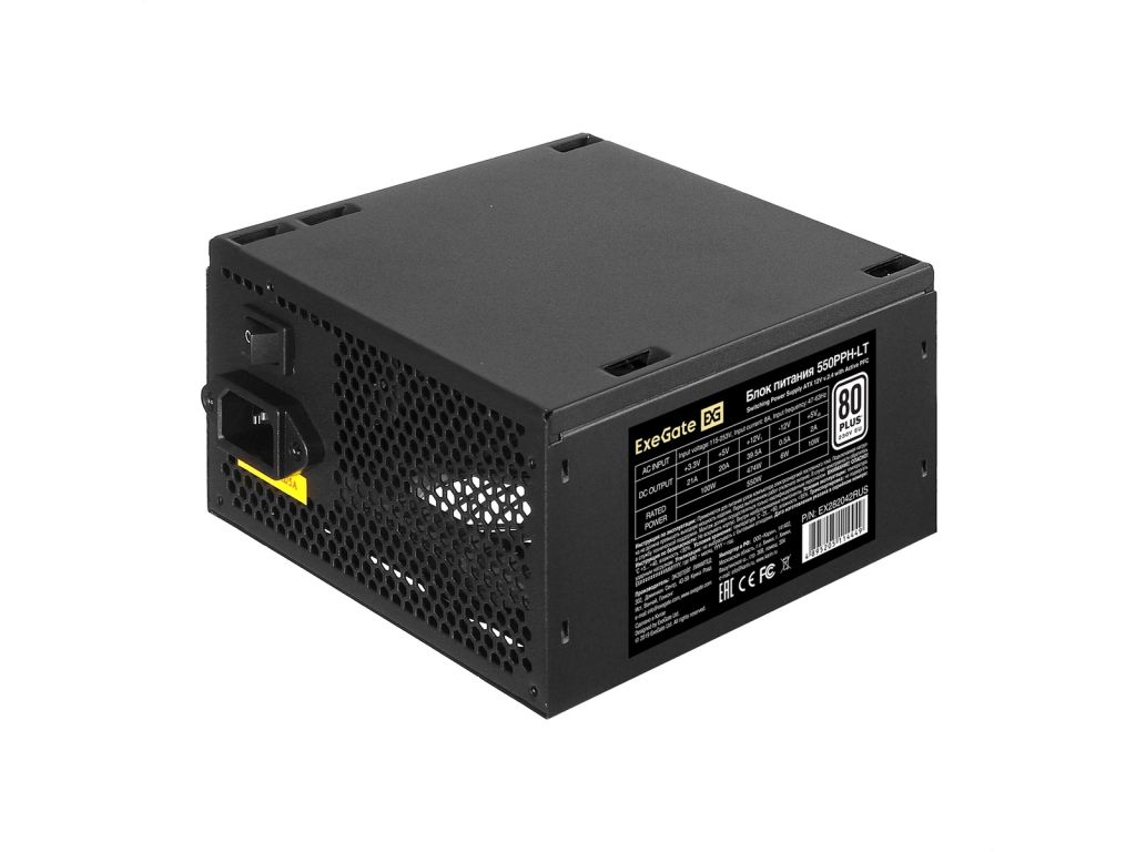 Блок питания ExeGate 550PPH-LT-S-OEM 80 Plus EX282042RUS-OEM-S