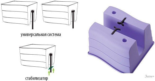 Кашпо Form-Plastic Fala FP-2489-084 (черный)