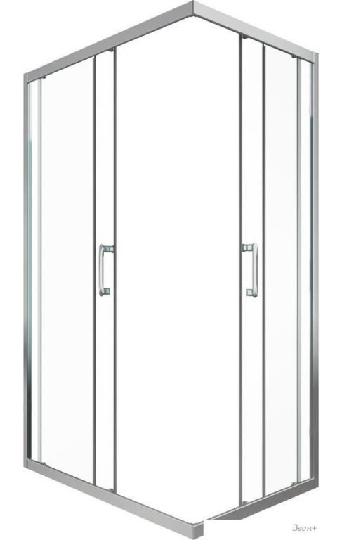 Душевой уголок Triton Фикс-Хром 120x80 (без поддона)
