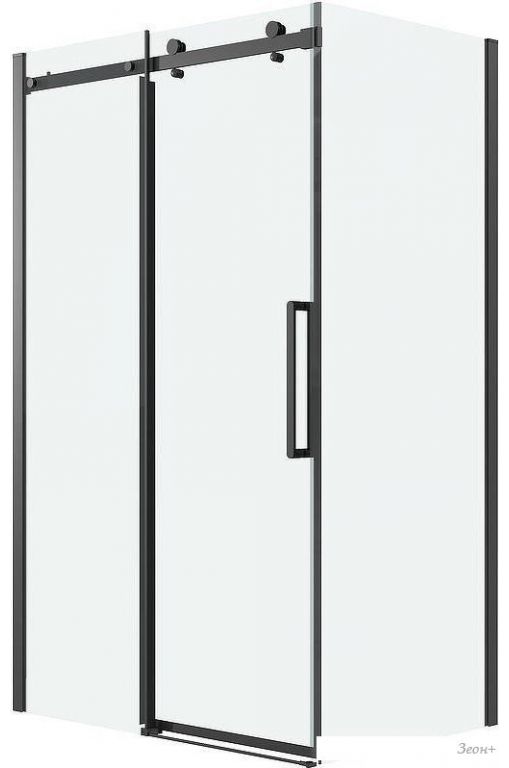 Душевая стенка Grossman Classic 100х195 200.K33.04.100.21.00 (черный матовый/стекло прозрачное)