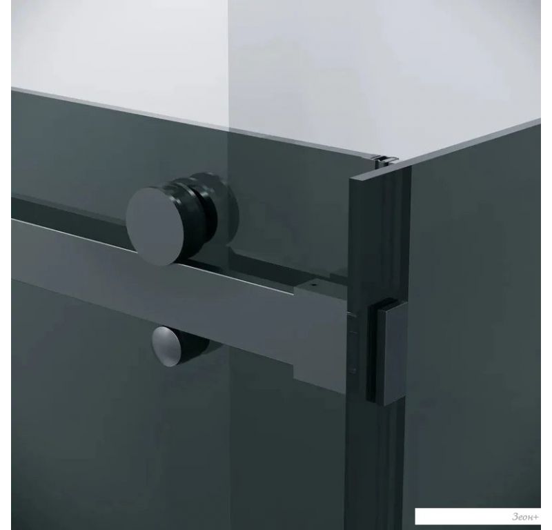 Душевая стенка Grossman Classic 90x195 200.K33.04.90.21.10 (черный матовый/стекло тонированное)
