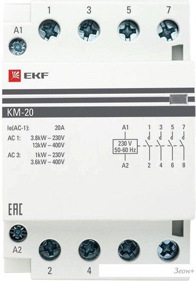 Контактор EKF PROxima KM-3-20-40