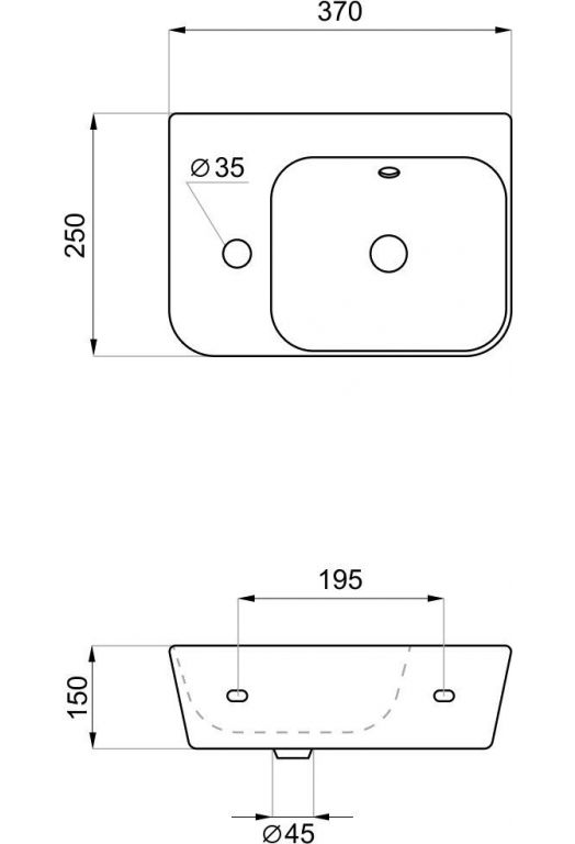 Умывальник Lavinia Boho Bathroom Sink Slim 33311063