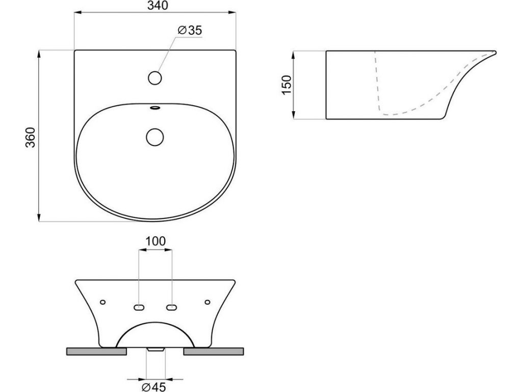 Умывальник Lavinia Boho Bathroom Sink 33311071