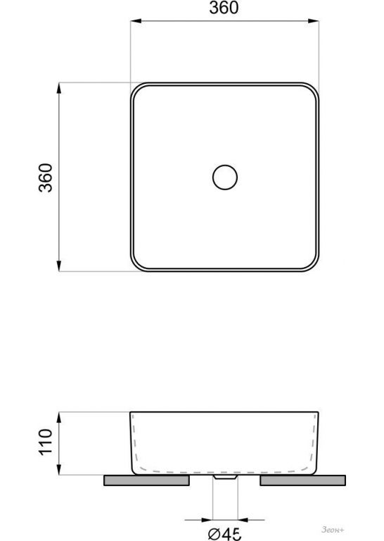 Умывальник Wellsee FreeDom 2.0 323002000