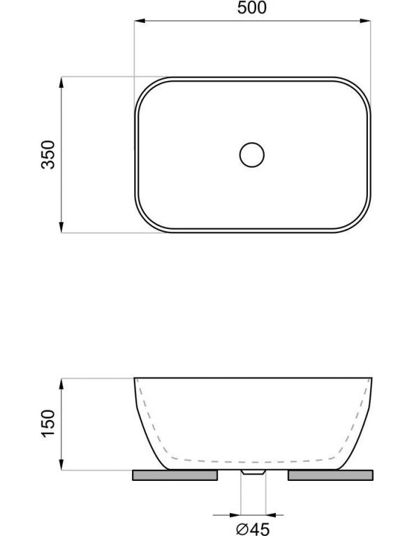 Умывальник Wellsee Air Gap S 338501000