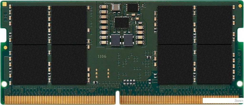 Оперативная память Kingston 16ГБ DDR5 SODIMM 6400 МГц KVR64V52BS8-16