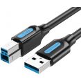 Кабель Vention COOBG USB Type-B - USB Type-C (1.5 м, черный)