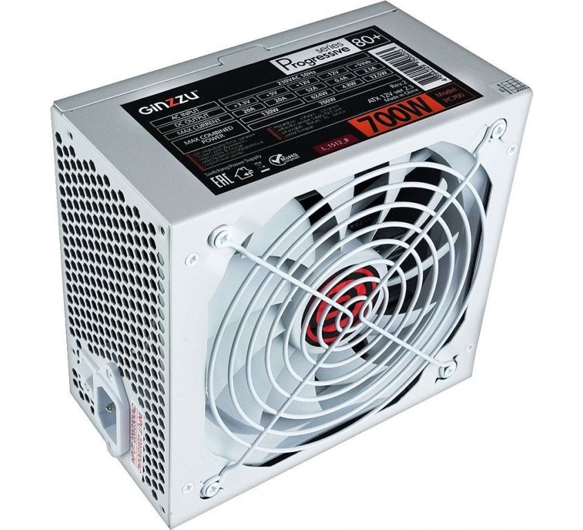 Блок питания Ginzzu PC700 (белый)