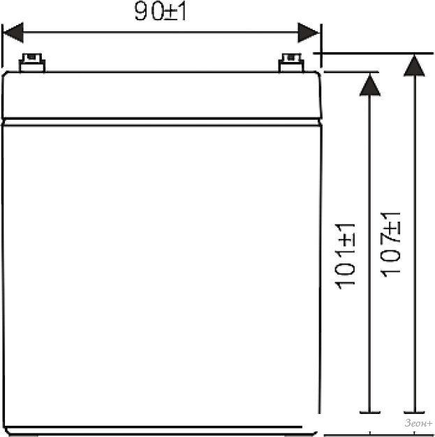 Аккумулятор для ИБП WBR HR1221W F2
