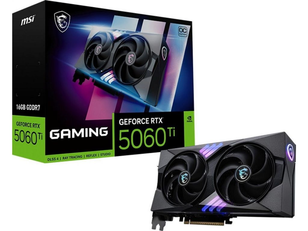 Видеокарта MSI GeForce RTX 5060 Ti 16G Gaming OC