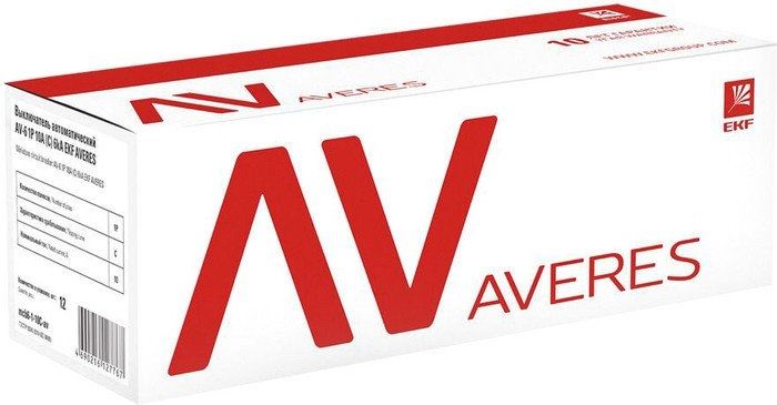 Выключатель автоматический EKF Averes AV-6 1P 63A (C) 6kA mcb6-1-63C-av